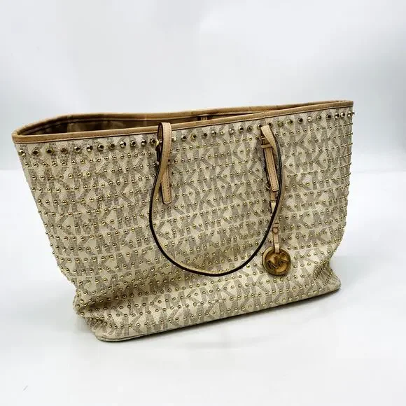 Michael Kors Limited Edition Jet Set Studded Travel tote